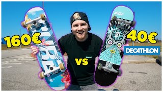 SKATEBOARD z Decathlonu vs PRO Skateboard *lacný vs drahý*