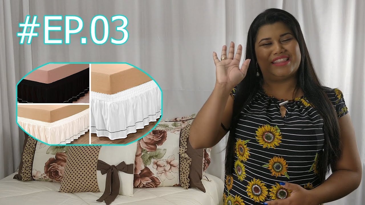 Saia Para Cama Box Sutache - 