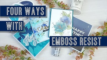 WOW! How to use emboss resist