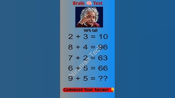 If you have brain 🧠 then tell me the answer 🤔 | #maths #youtubeshorts #shorts #braintest #puzzle