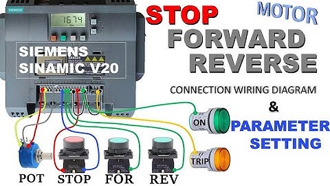 Siemens Sinamics V20 Vfd Push Button Forward Reverse@rvelectricalguide 