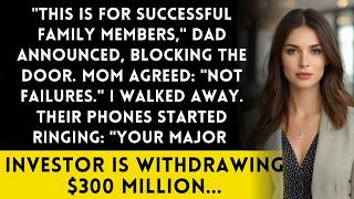 Family Kicked Me Out Of Company Meeting - I'm Their Only Profitable Investment