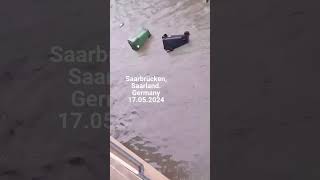 Saarbrücken, Saarland, Germany 17.05.2024 Überschwemmungen im Saarland