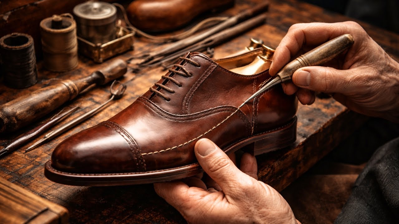 Inside the Making of a Handmade Leather Shoe – 200 Steps, No Shortcuts | ASMR