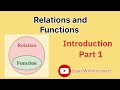 Relations and Functions Introduction part 1