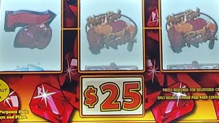Celebrity $25 HOT RED RUBY with first spin MASSIVE Jackpot & session of other VGT slot machine's. #slot #vgt Wealth