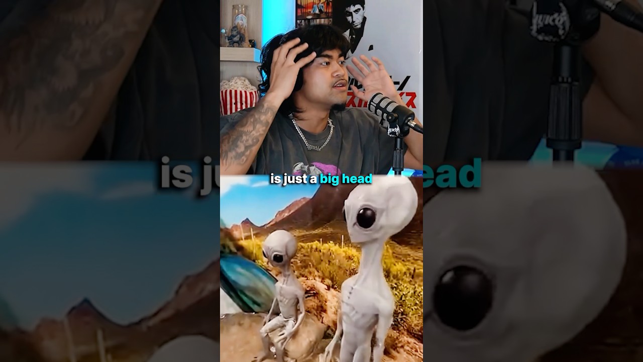HE WAS ABDUCTED BY ALIENS 😱 EP.201 @jumpersjump #podcastclips #aliens #theory #shorts
