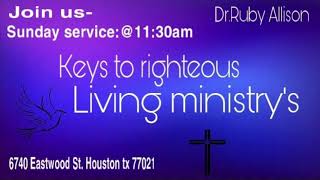 Dr.Ruby Allison Sunday morning service !!  Where the possible happens) !!
