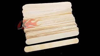 sticks ice cream craft stick christmas popsicle star decoration easy diy arts jk