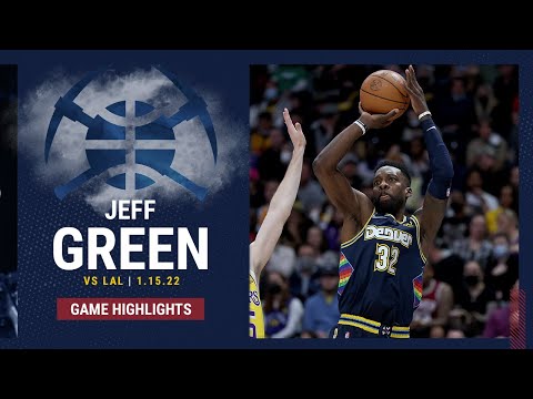 HIGHLIGHTS: Jeff Green drops 26 points in win vs. Los Angeles Lakers (01/15/2022)