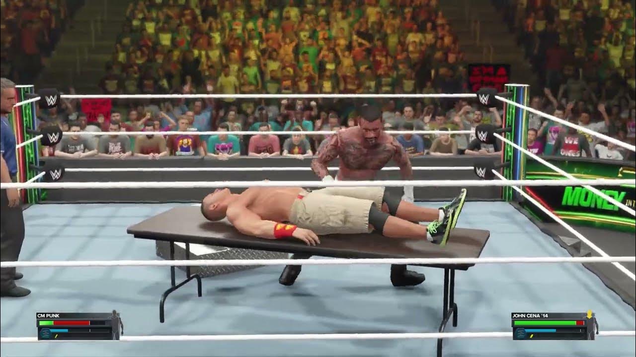 CM Punk FROG SPLASHES John Cena Through The Table WWE 2K23 YouTube