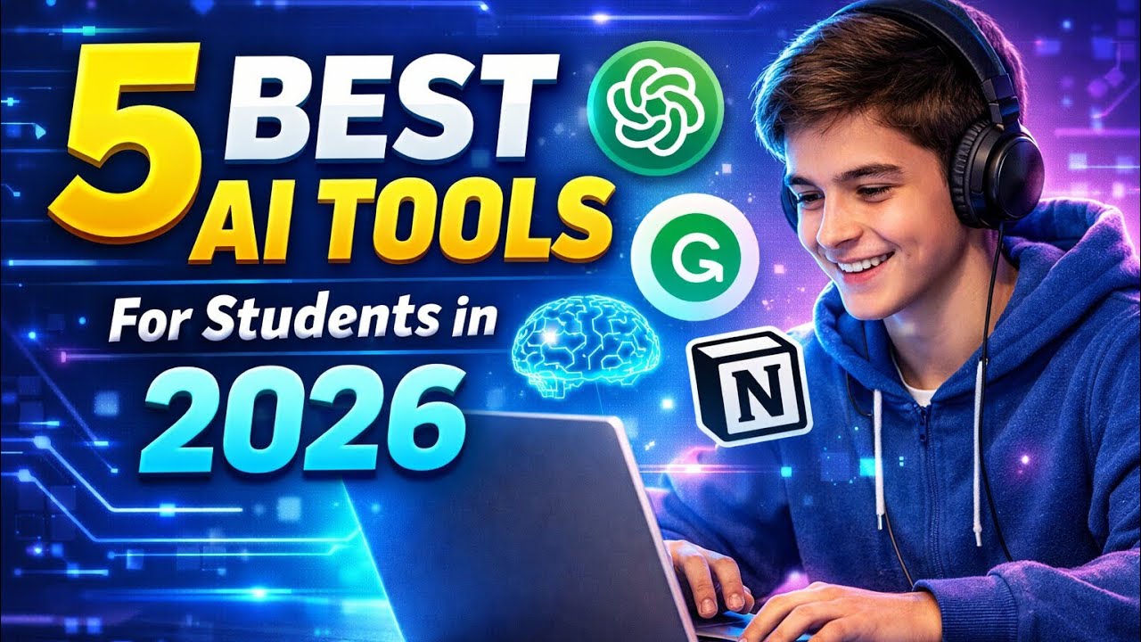 Top 5 AI Tools Every Student Must Use in 2026 | Boost Productivity ...