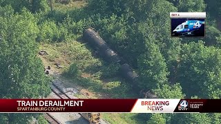 5 p.m. report: Tank cars off the tracks in Spartanburg County