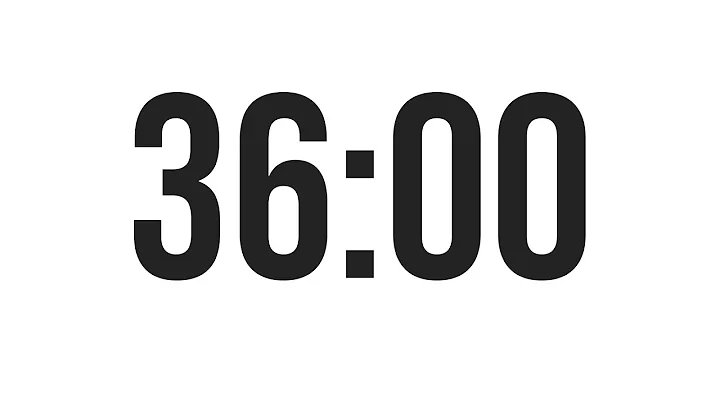36 MINUTE TIMER - COUNTDOWN TIMER (MINIMAL)