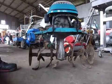 4 KUBOTA Newミディー TMA25 耕運機 - YouTube