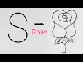 Rose Flower Drawing From Letter S вќ пёЏ Sign L Easy Rose Drawing Tutorial Step By Step For BeginnersрџЊ Rose Flower Drawing From Letter S вќ пёЏ Sign L Easy Rose Drawing Tutorial Step By Step For BeginnersрџЊ