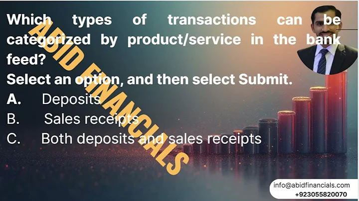 Which types of transactions can be categorized by product/service in the bank feed?