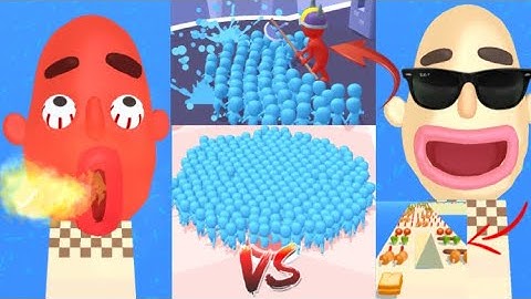 Sandwich Runner | VS | Count Masters | Walkthrough | All Level Gameplay Android,iOS | Video Games,