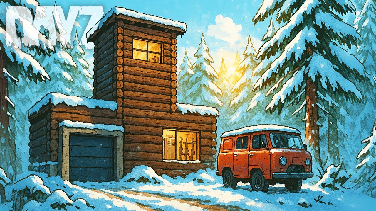 Building the PERFECT COZY Mini-Winter Fortress in DayZ...
