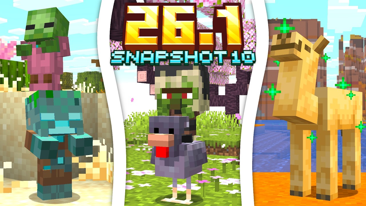 NOWA KONTROWERSYJNA GŁOWA BABY ZOMBIE! ULEPSZONY ZŁOTY MLECZ! Minecraft 26.1 Snapshot 10!