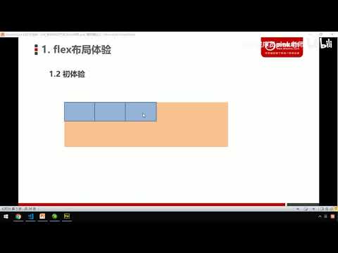 黑马Pink前端HTML+CSS教程：P416   01 flex布局体验
