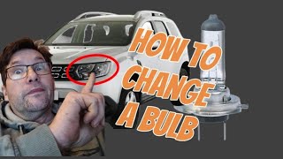 DIY Car Maintenance | how to change headlight bulbs | dacia duster 2020