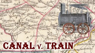 The Origin of American Canals and Railroads in One Authentic Map (1833, SDUK, Mid-Atlantic States)