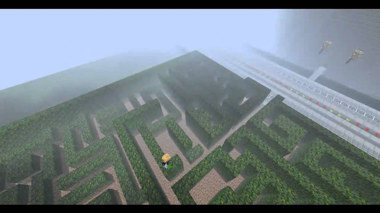 Minecraft Lets Build A Hedge Maze (speed video) part 2 - YouTube