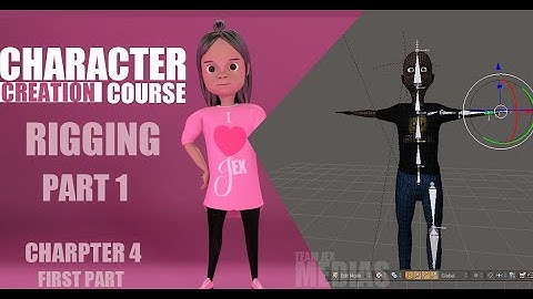 CHARACTER CREATION IN BLENDER  RIGGING PART 1  (CHAPTER 4)