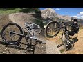 Crash en descente de montagne vtt dh