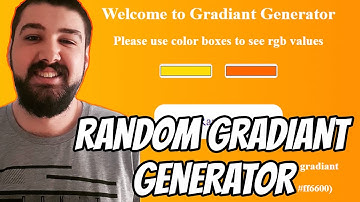 RANDOM CSS GRADIANT OLUŞTURMA ( HTML CSS JavaScript)