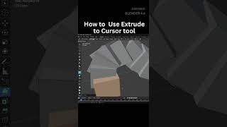 🤩How to Use Extrude to Cursor in Blender😍r#short #3dmodeling  #3Dblender