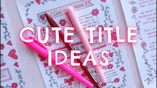 EASY HEADER and BANNER IDEAS FOR MODULES 🌜 CUTE WAYS TO DECORATE YOUR NOTES🌛 TITLE DESIGNS