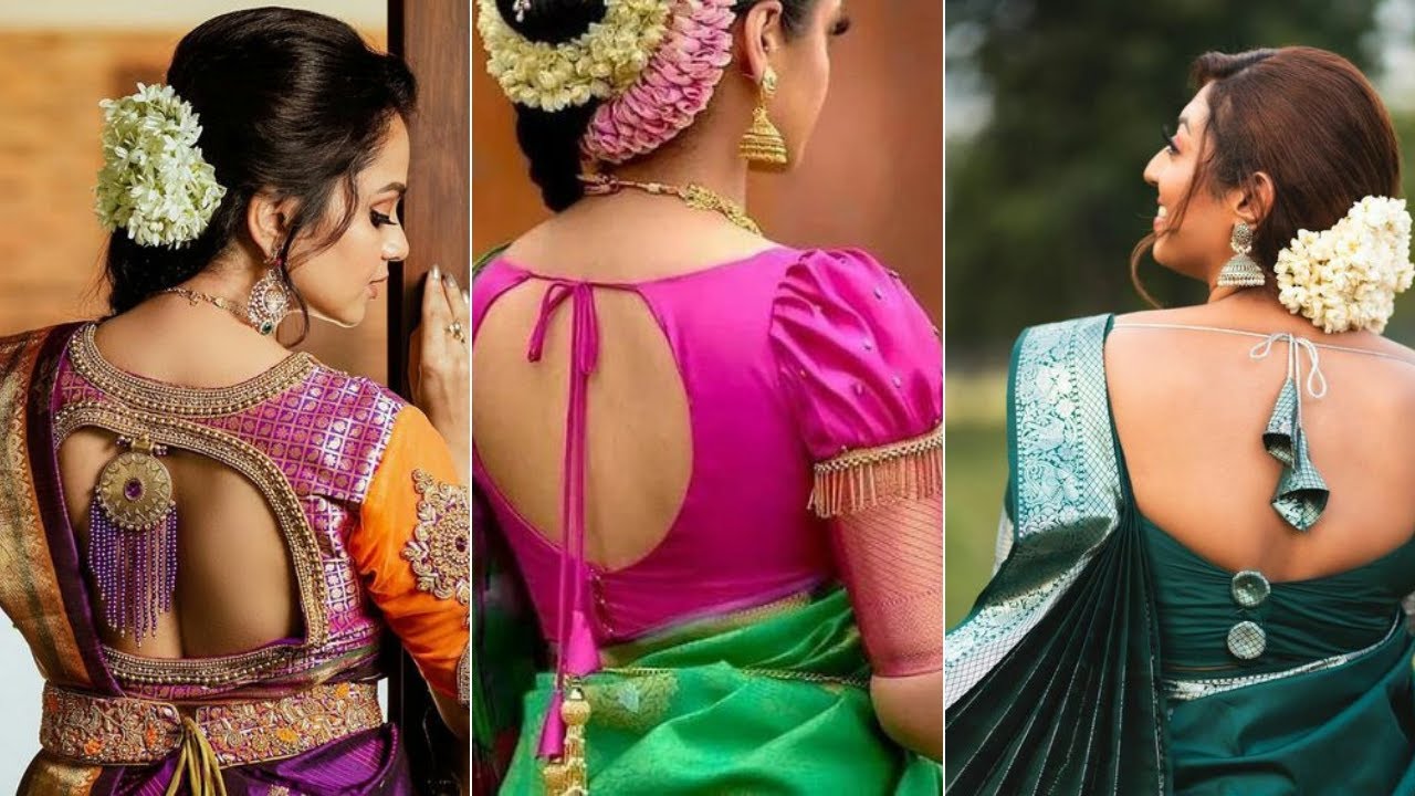 Latest Big Boarder Pattu Saree Blouse Designs || Big Boarder Pattu Saree  Blouses 2023 - YouTube