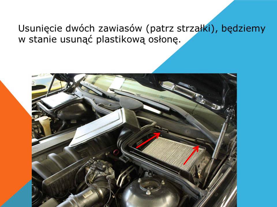 Jak wymienić filtr kabinowy filtr pyłków kurzu na BMW