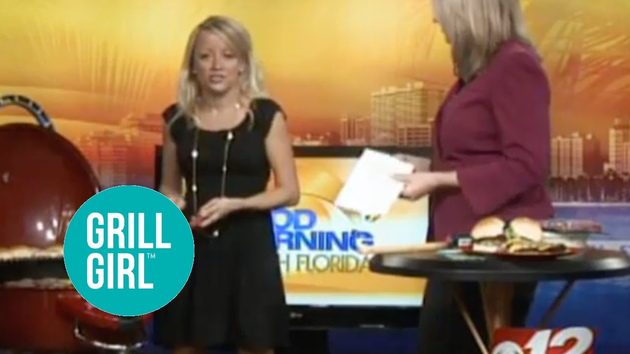 Grill Girl Robyn Lindars live on Good Morning South Florida Grill