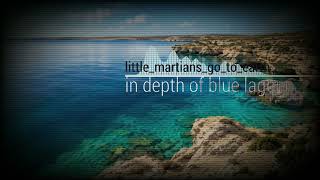 In depth of blue lagoon