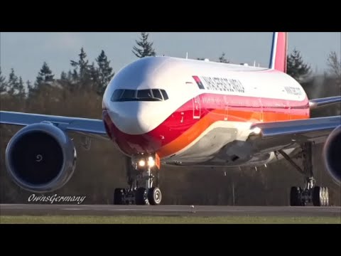 New TAAG Angola Airlines Boeing 777-300ER Performing Double RTO's @ KPAE Paine Field