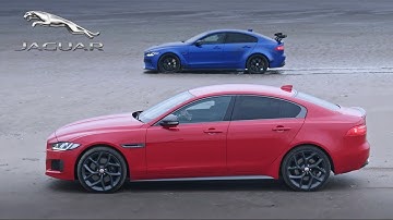 Jaguar XE 300 Sport and XE SV Project 8 – Helix Pattern Stunt in Wales