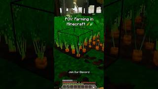 The most peaceful activity in minecraft 🥕 #minecraft #bedrock #texturepack #addon #marketplace #fyp