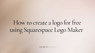Create a logo for free with Squarespace Logo Maker