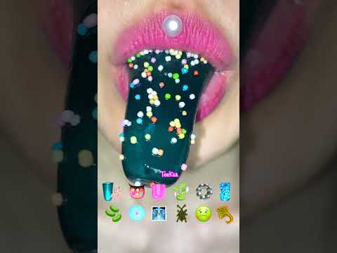 ASMR SPRINKLE JELLY 슈가 폰턴트 젤리 #shorts #satisfying #mukbang #eating #咀嚼音 #モッパン #viral #젤리먹방