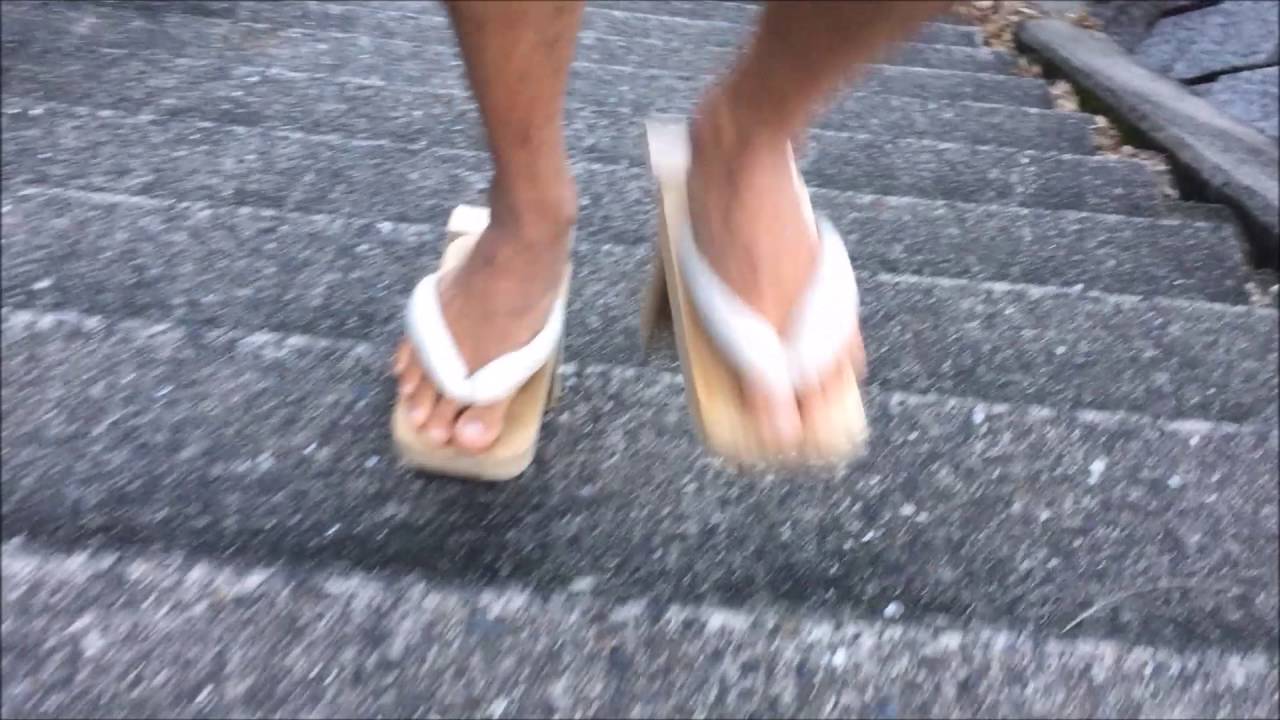 後ろ歯一本歯下駄 階段から坂道上り下り Youtube