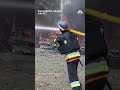 Fires burn after deadly Russian bomb attack on Ukraine