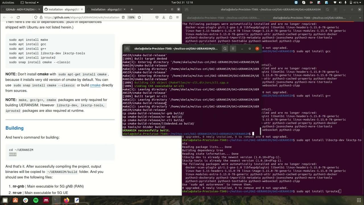 4 Connect UERANSIM to OAI core network YouTube