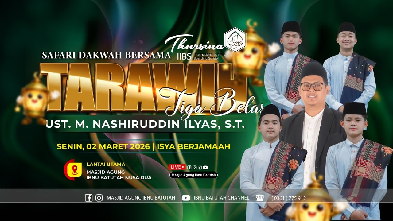 🔴 LIVE Spesial Shalat Tarawih 13 | Ust. M Nashiruddin Ilyas | 02 Feb 2026