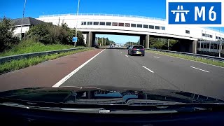 Driving in the UK - M6 Motorway - Charnock Richard Services to J29 (M65 - Preston)