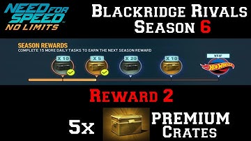 NFS No Limits | Blackridge Rivals Season 6 - Reward 2 (5 Premium Crates)