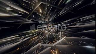 4K Flight Through Spiked Tunnel / Seamless Loop | Motion Graphics - Videohive template