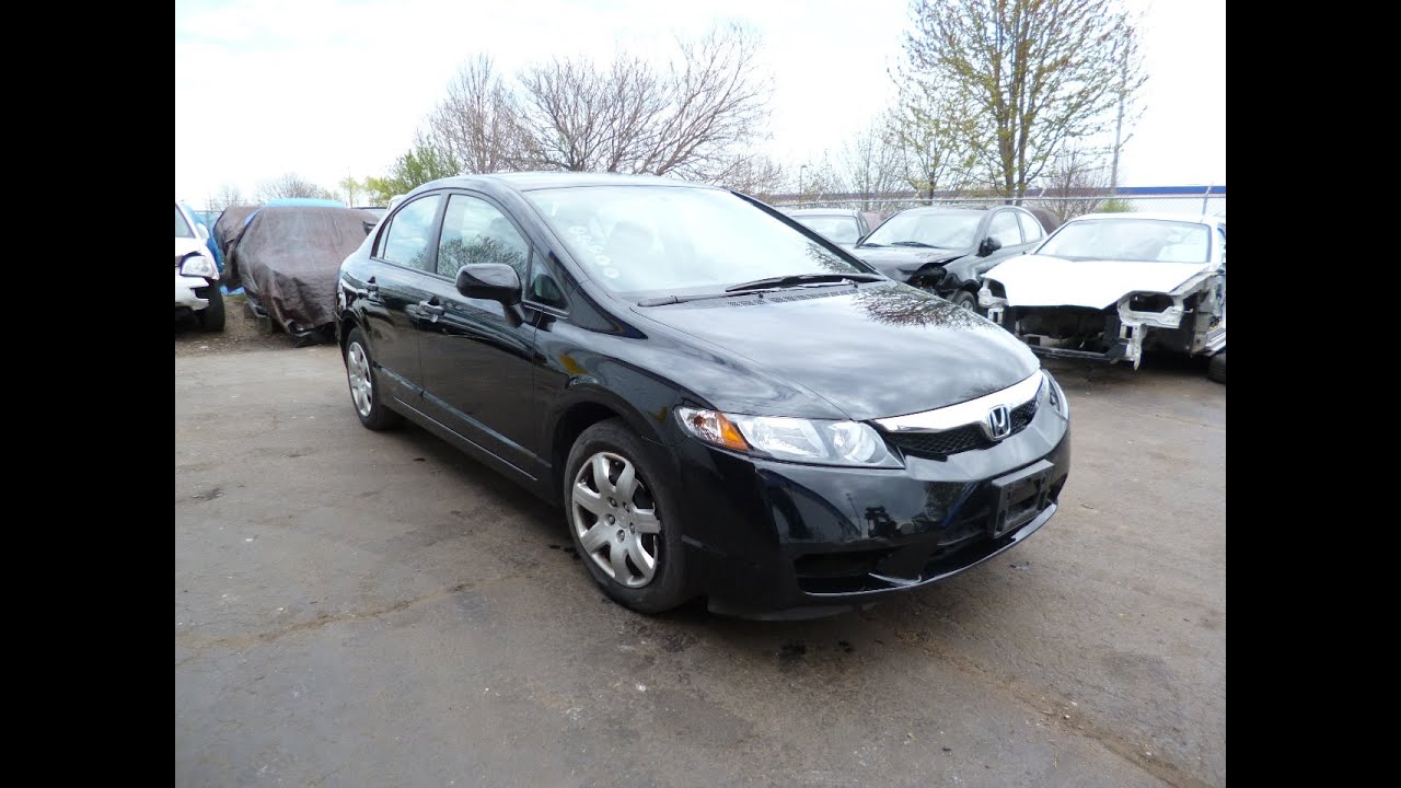 2010 Honda Civic 45K miles STARTS repairable salvage car for sale by